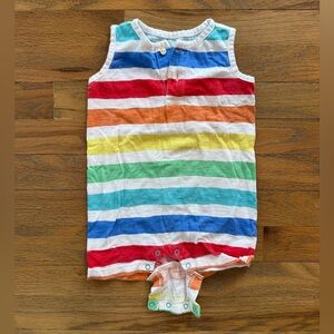 Colorful Striped Baby Romper